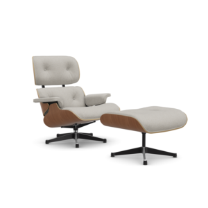 Lounge Chair et Ottoman cerisier - tissu nubia
